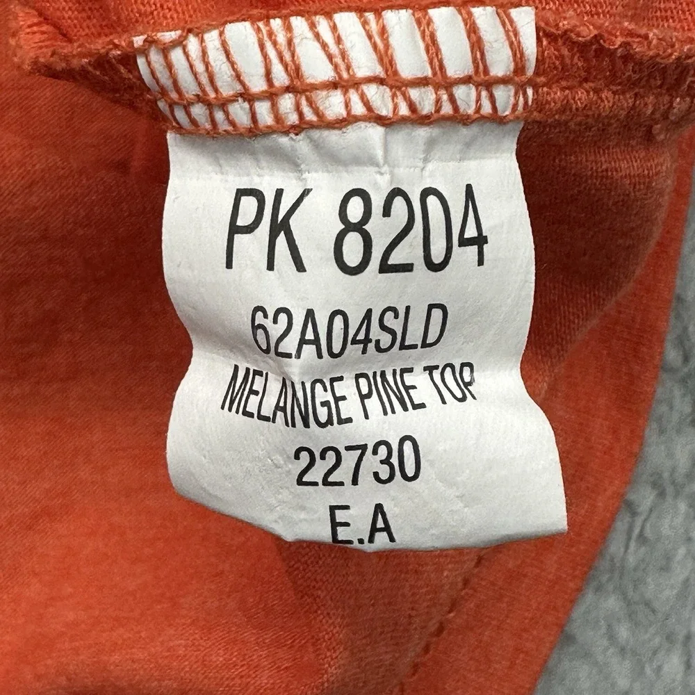 Pressbox PK 8204 Clemson Tigers Womens XL Orange L/S Melange Pine Top Shirt